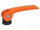 Hebel  Spanner  L. Gewinde  15mm  L.Hebel  101mm  Korpus  orange