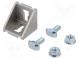 Winkel  für Profile  Nutbreite  10mm  W  38mm  H  40mm  L  40mm