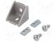 Winkel  für Profile  Nutbreite  8mm  W  38mm  H  40mm  L  40mm