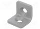 Winkel  für Profile  W  20mm  H  20mm  L  20mm  Stahl  silber