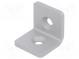 Winkel  für Profile  W  30mm  H  30mm  L  30mm  Stahl  silber