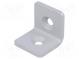 Winkel  für Profile  W  40mm  H  40mm  L  40mm  Stahl  silber