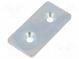 Flachblech  für Profile  W  40mm  L  80mm  Stahl  Profilgröße  40mm