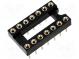 Sockel  DIP  PIN 14  7,62mm  vergoldet  Polyester  UL94V-0  1A  THT