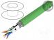 Leitungen  HELUKAT® 500IND,S/FTP  6a  Draht  Cu  4x2x22AWG  PVC