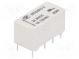 Relais  elektromagnetisch  DPDT  1A/125VAC  3A/30VDC  Subminiatur