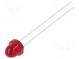 LED  5mm  rot  5,4mcd  50°  10mA  1,9÷2,4V  Front  gewölbt