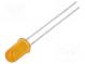 LED  5mm  gelb  6,5mcd  60°  10mA  2÷2,4V  Front  gewölbt
