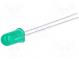 LED  5mm  grün  4,7mcd  60°  10mA  2,1÷2,7V  Front  gewölbt