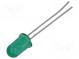 LED  5mm  grün  12÷70mcd  24°  10mA  2,1÷2,7V  Front  gewölbt