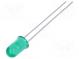 LED  5mm  grün  12÷70mcd  24°  10mA  2,1÷2,7V  Front  gewölbt