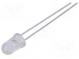LED  5mm  rot  290÷600mcd  15°  20mA  1,8÷2,2V  Front  gewölbt