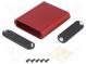 Gehäuse  mit Platten  1455  X 71mm  Y 80mm  Z 19mm  Aluminium  rot