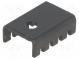 Radiator  gepresst  U  TO220  schwarz  L 19,05mm  W 13,21mm