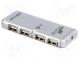 Hub USB  USB 1.1,USB 2.0  weiss  Portanzahl  4  480Mbps  0,06m