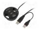 Hub USB  USB 1.1,USB 2.0  schwarz  Portanzahl  3  480Mbps  60mm