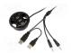 Hub USB  USB 1.1,USB 2.0  schwarz  Portanzahl  3  480Mbps  L  1,5m