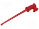 Messgreifer  Haken  3A  60VDC  rot  Ber.Halt  max.1,3mm  4mm