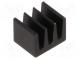 Radiator  geprägt  schwarz  L 5mm  W 6,3mm  H 4,8mm  123K/W