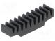 Radiator  geprägt  schwarz  L 7mm  W 30mm  H 7,5mm  33K/W