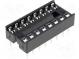 Sockel  DIP  PIN 16  7,62mm  THT  Rastermaß 2,54mm