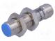 Sensor  induktiv  10÷30VDC  M12  IP67  200mA  -25÷75°C  Mat  Messing