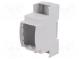 Gehäuse  für DIN-Schiene  Y 90mm  X 36mm  Z 53mm  ABS  grau