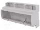 Gehäuse  für DIN-Schiene  Y 91mm  X 160,2mm  Z 53mm  ABS  grau