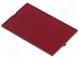 Front panel  without frame, with holder  translucent red
