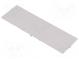 Front panel  without frame, with holder  grey