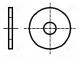 Unterlegscheibe  rund  M3  D=9mm  h=0,8mm  DIN  9021  ISO  7093