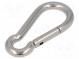 Karabiner  säurebeständiger Stahl A4  für Seile  L  100mm