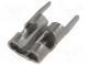 Verbinder  flach  4,8mm  0,5mm  weiblich  THT  Messing  verzinnt