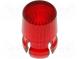 Linse für LED  rund  rot  3mm