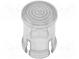 Linse für LED  rund  transparent  niedrig  5mm