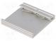 DIN-schienen-halter  Mat  Aluminium  50mm  Schiene  TS35