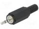 Stecker  Jack 2,5mm  männlich  stereo  mit Knickschutz  Wege  3