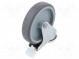 Transportrad  Ø  125mm  W  27mm  H  157mm  Drehrad mit Sperre  120kg
