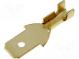 Verbinder  flach  4,7mm  0,3÷1mm2  vergoldet  männlich