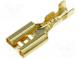 Verbinder  flach  4,7mm  0,5÷1mm2  vergoldet  weiblich