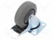Transportrad  Ø  100mm  W  32mm  H  128mm  Drehrad mit Sperre  150kg