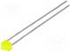LED  1,8mm  gelb  5÷8mcd  70°  2,1÷2,5V  Front  gewölbt  3,3x2,4mm
