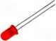 LED  5mm  rot  12÷30mcd  60°  11,5mA  12÷14V  Front  gewölbt