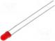 LED  5mm  rot  12÷25mcd  30°  17,5mA  5÷6V  Front  gewölbt