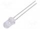 LED  5mm  blau  3100÷4500mcd  20°  20mA  3,3÷4V  Front  gewölbt