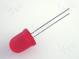 LED  10mm  rot  40÷150mcd  60°  Front  gewölbt