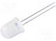 LED  10mm  rot  5000÷8000mcd  15°  Front  gewölbt