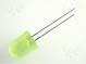 LED  10mm  gelb  20÷50mcd  60°  Front  gewölbt