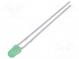 LED  2,9mm  grün  80÷250mcd  50°  Front  gewölbt  Anz. Ausg  2