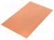 Laminat  FR4  0,8mm  L 160mm  W 100mm  Beschichtung  Kupfer